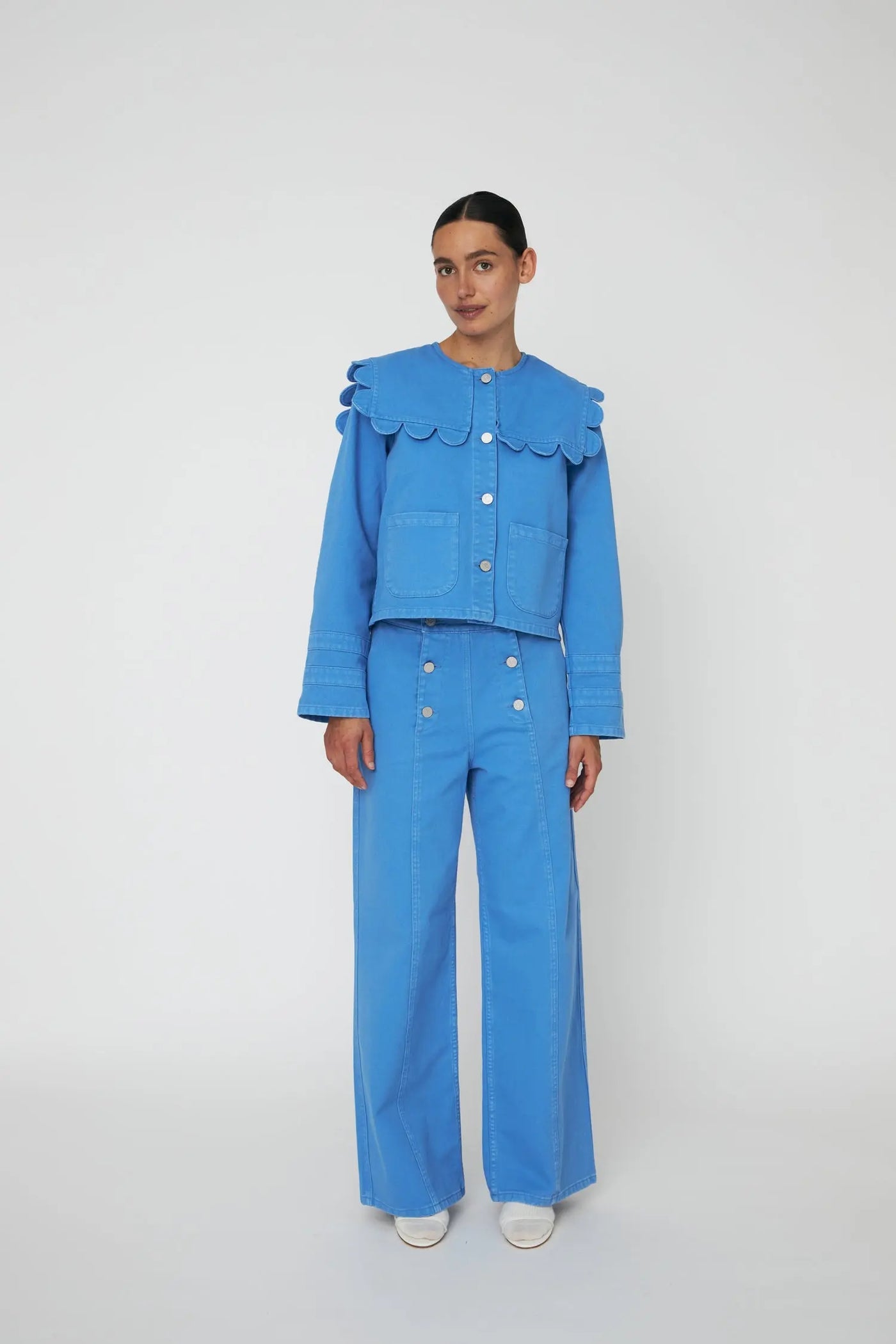 Sailors Cotton Jacket Blue Coral