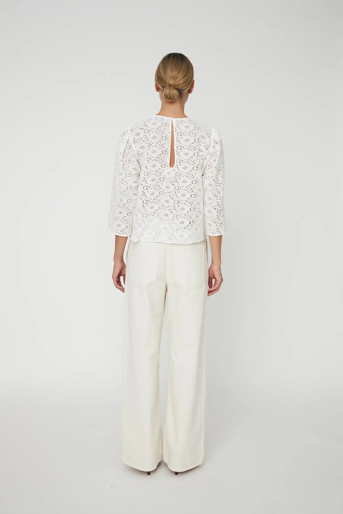 Cotton Lace Blouse White