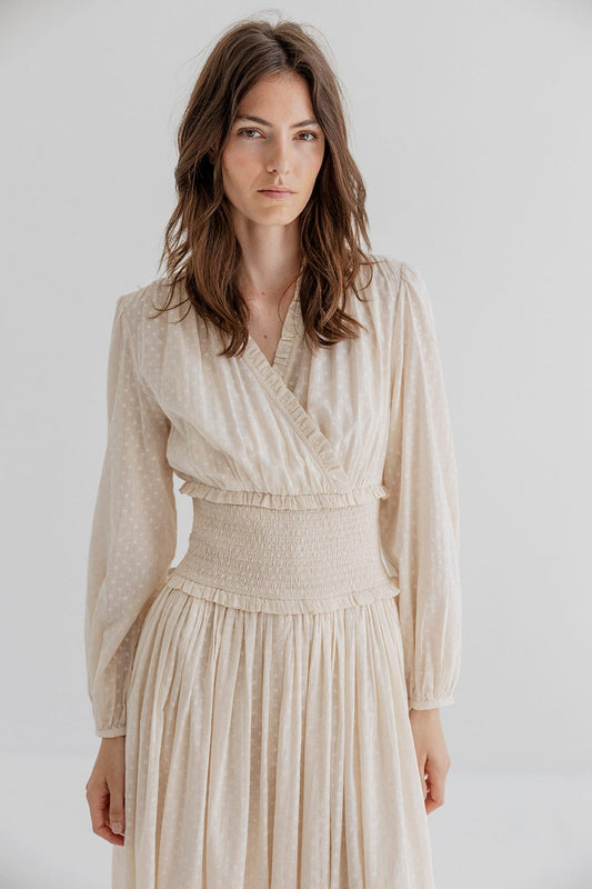 Camelia Cotton Dress Pale Blush
