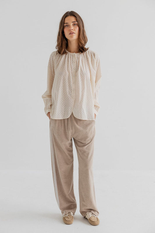 Camma Cotton/Jersey Trouser Khaki