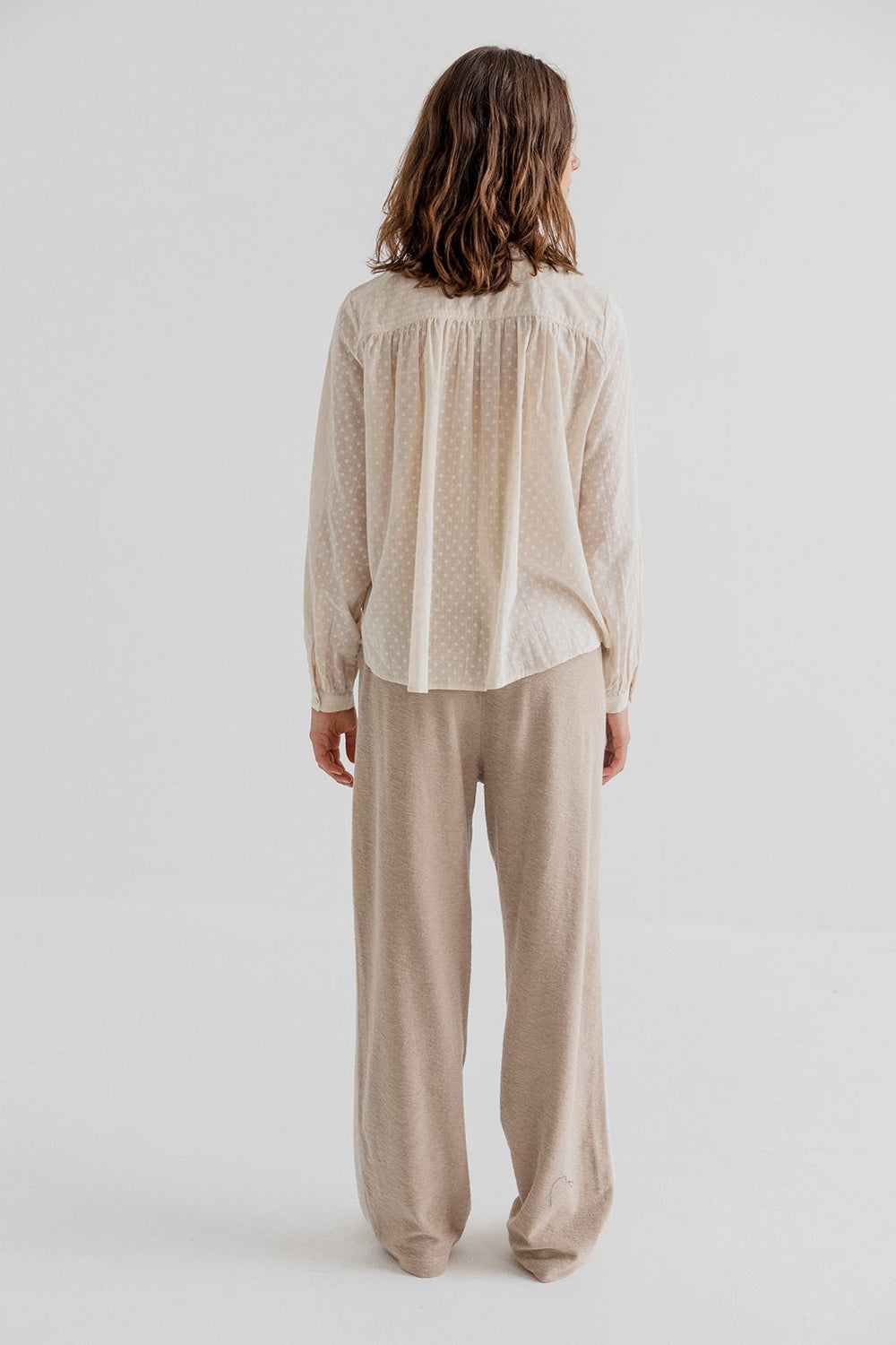 Camma Cotton/Jersey Trouser Khaki