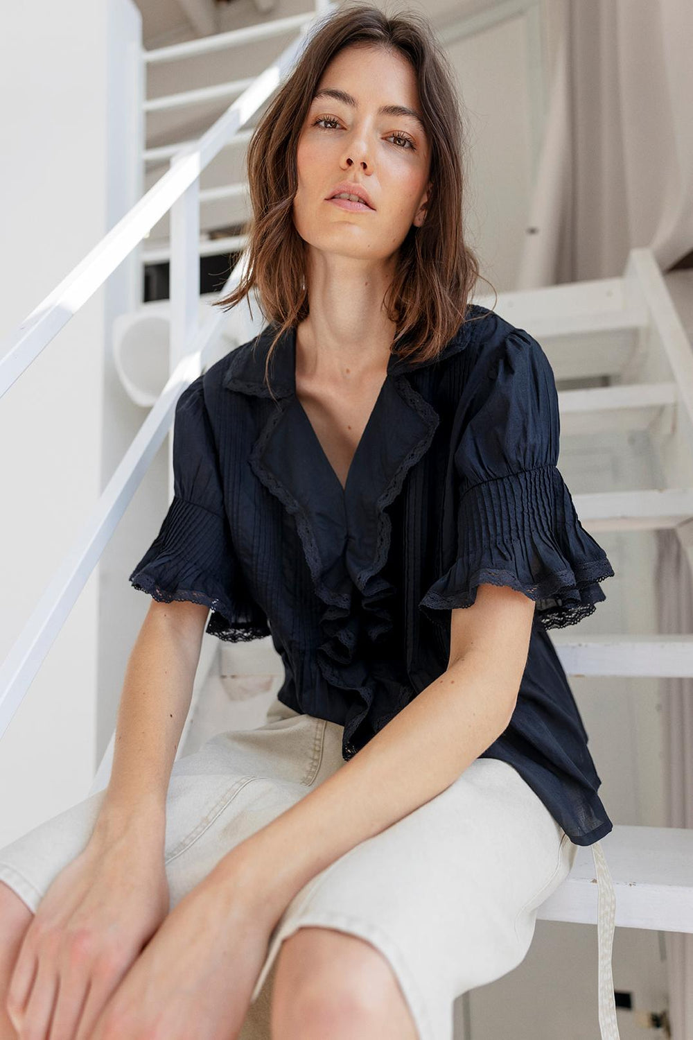 Gail Cotton Frill Shirt