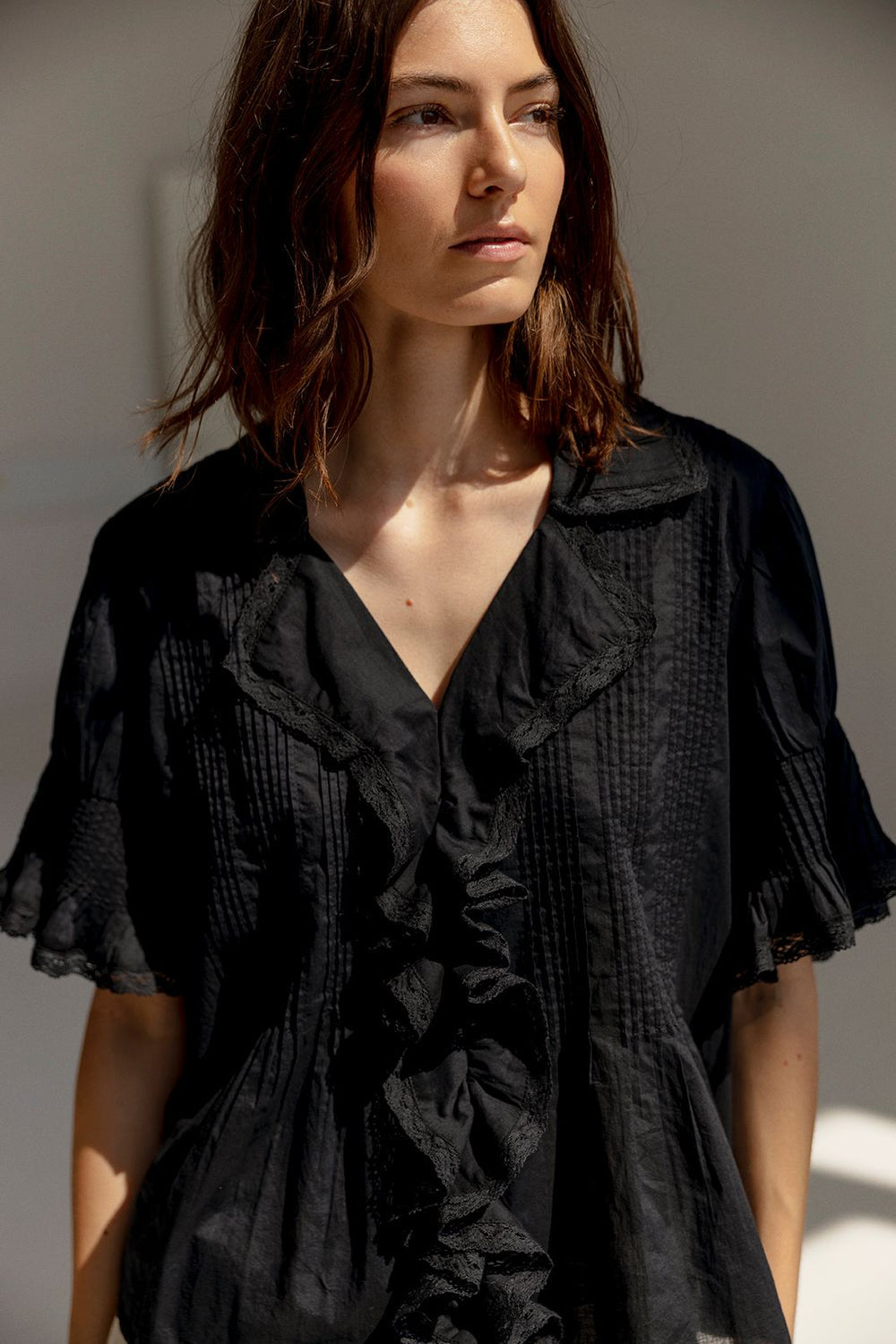 Gail Cotton Frill Shirt