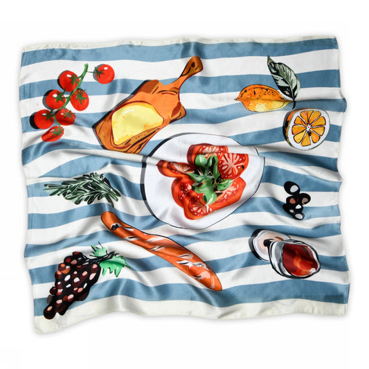 Kimberly Silk Scarf Creme