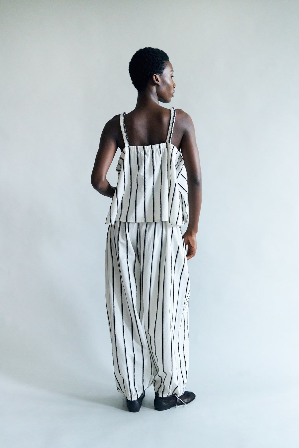 Alaia Striped Loose Trouser Kit