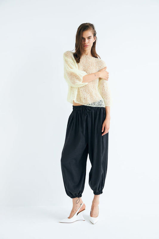 Alaia  Loose Fitted Trouser Black