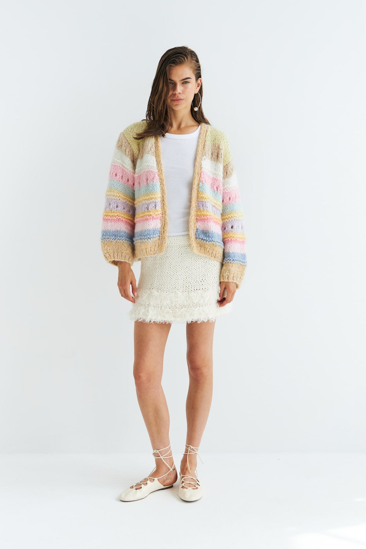 Edda Hand Knitted Cardigan Yellow