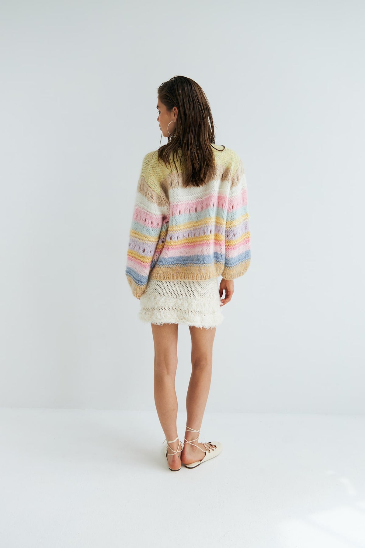 Edda Hand Knitted Cardigan Yellow