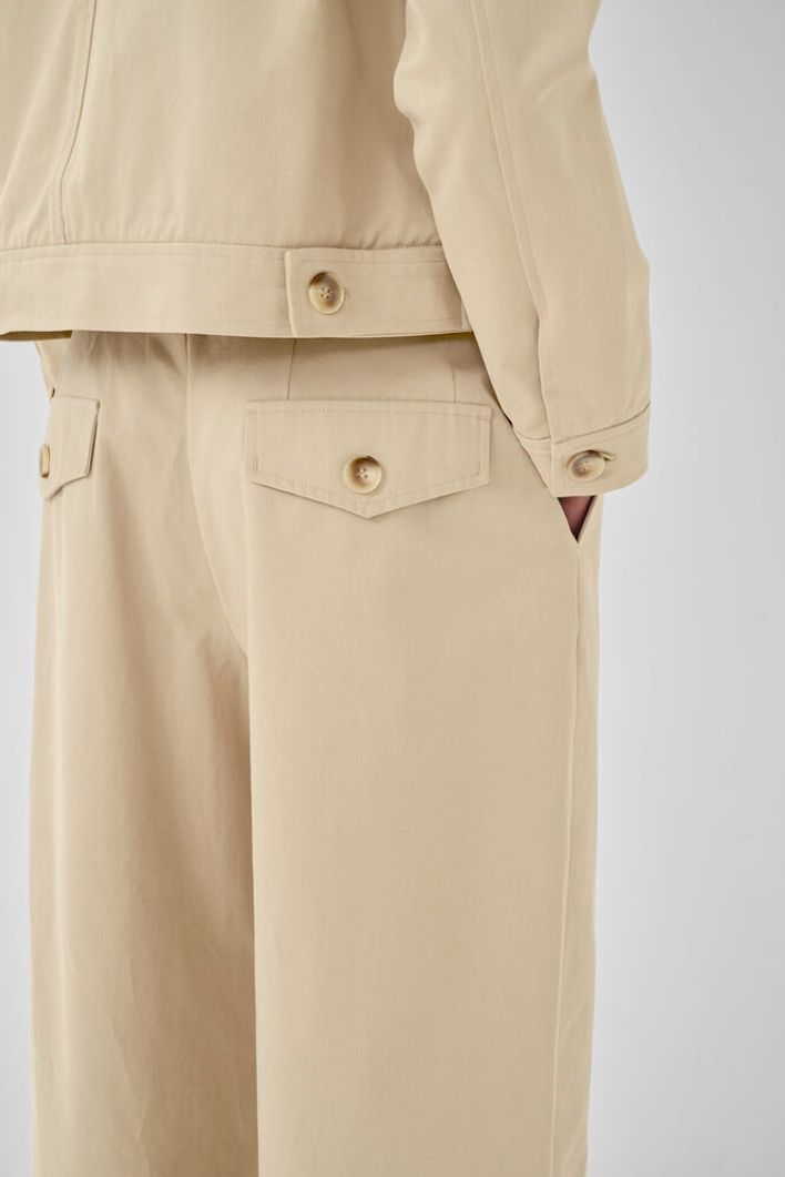 CindyMW Cotton Trouser Feather Beige