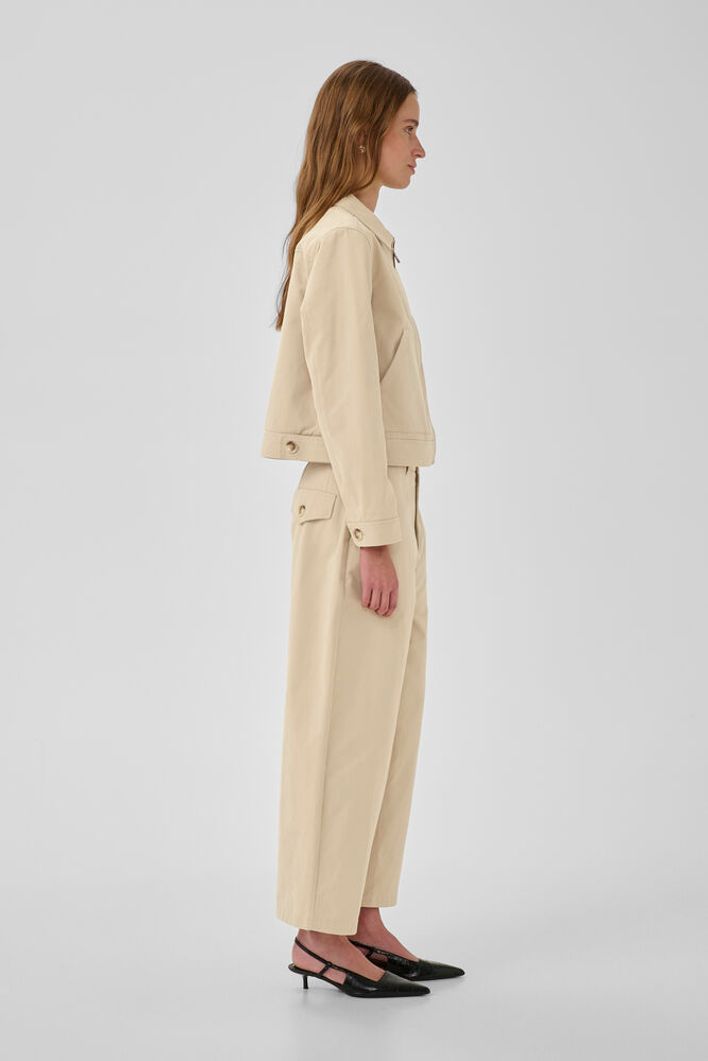 CindyMW Cotton Trouser Feather Beige