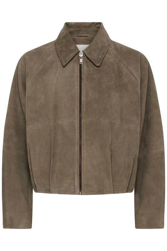 PetraMW Suede Bomber Jacket Major Brown