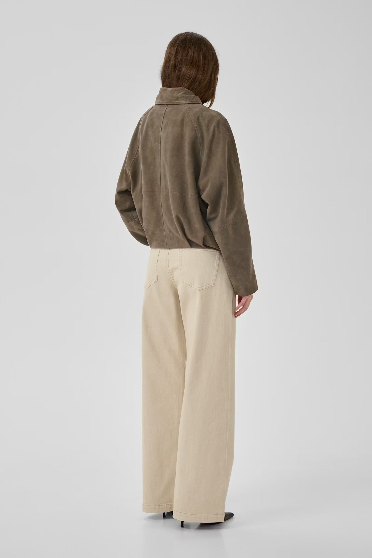 PetraMW Suede Bomber Jacket Major Brown