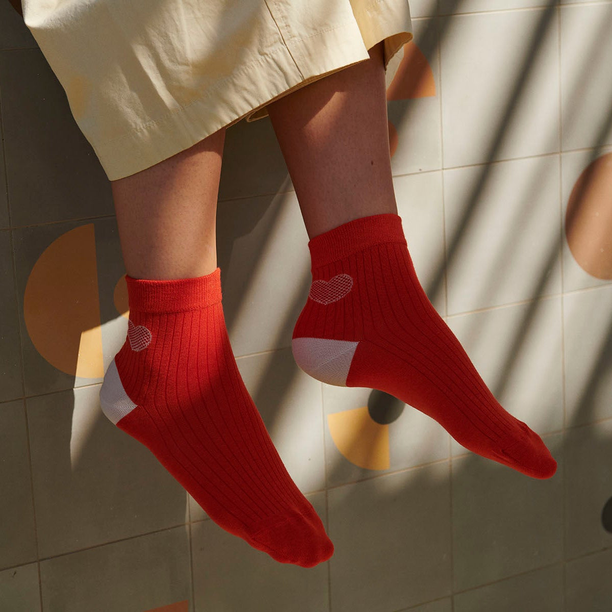 12-77777 Minna Short Sock with Heart