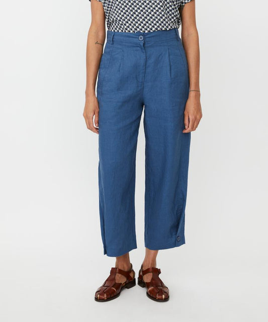 MaPunna Linen Tailored Trouser Ensign Blue