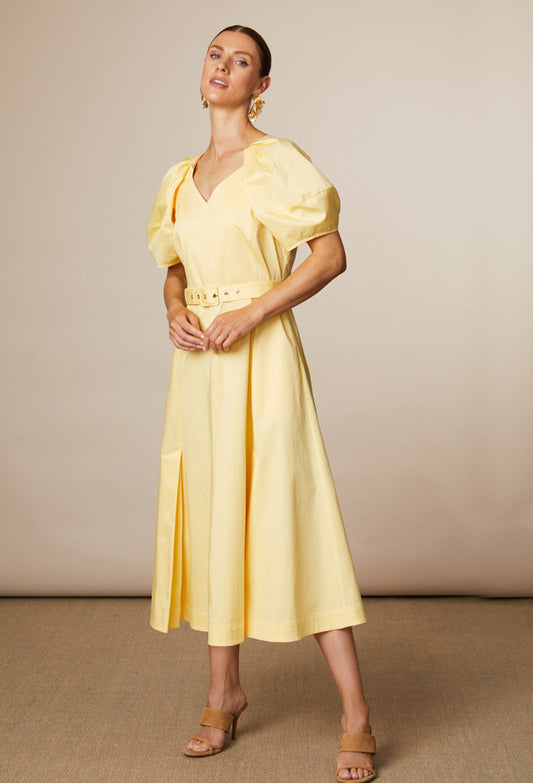 Lottie Cotton Puff Sleeve Dress