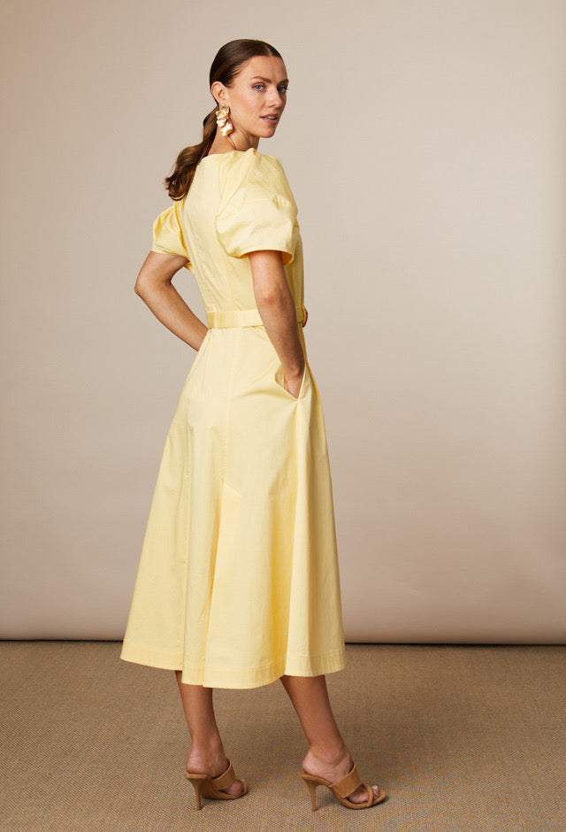 Lottie Cotton Puff Sleeve Dress