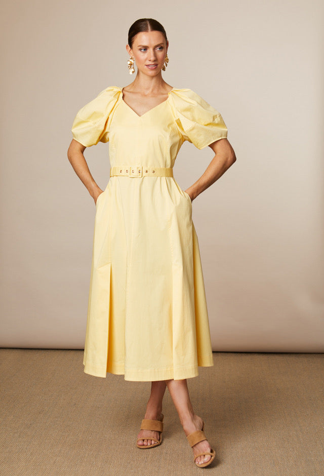Lottie Cotton Puff Sleeve Dress