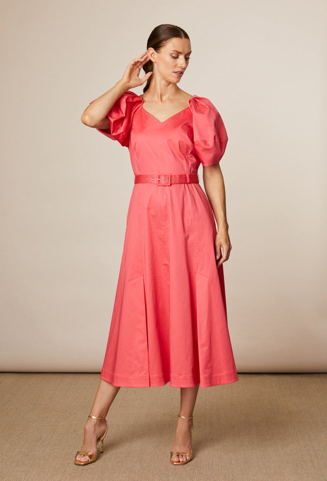 Lottie Cotton Puff Sleeve Dress