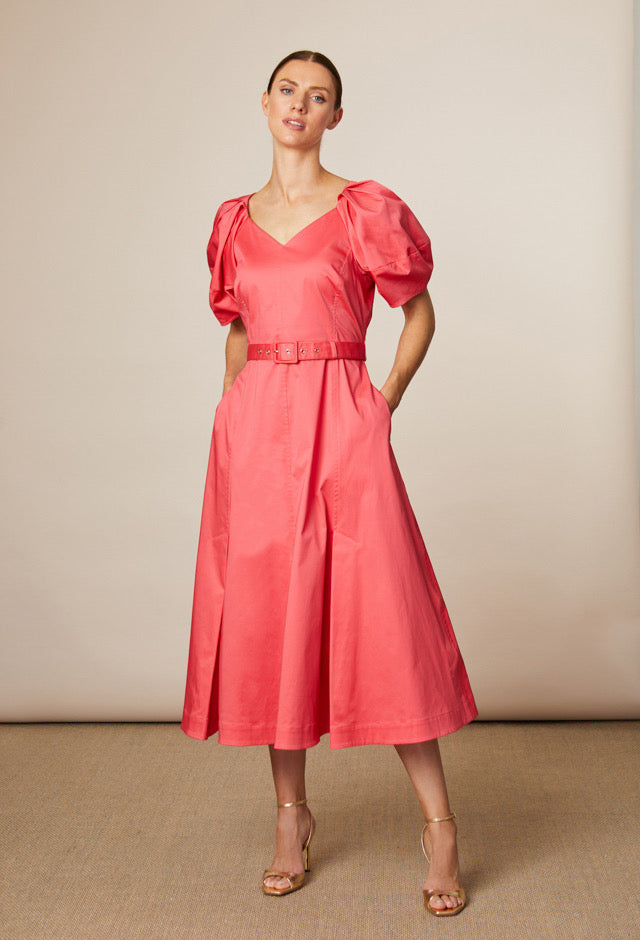 Lottie Cotton Puff Sleeve Dress