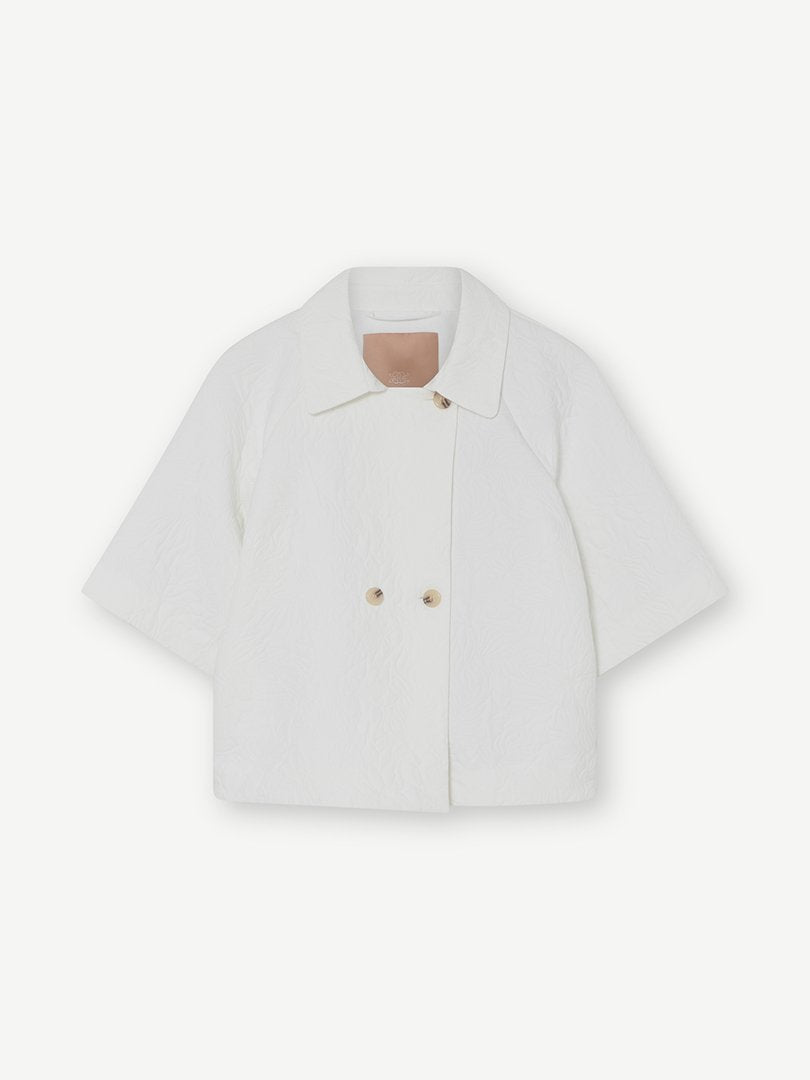 Gustav - Nora Cape Jacket White