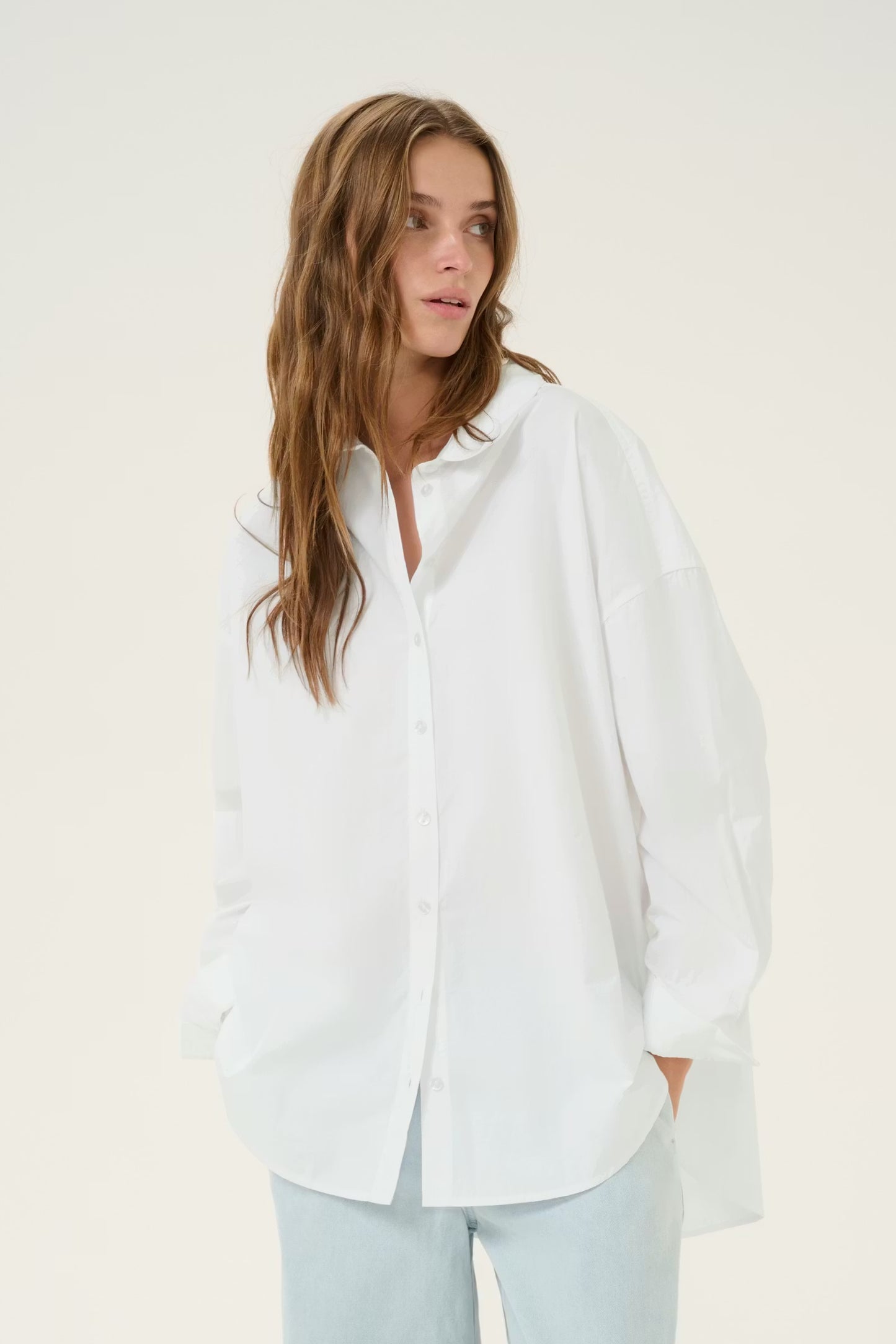 SunnaMW Boxy Shirt White