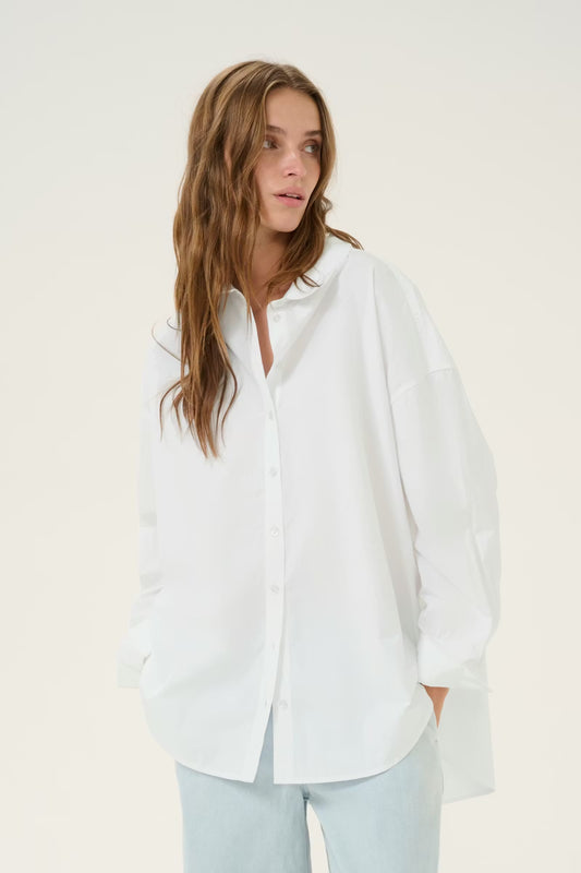 SunnaMW Boxy Shirt White