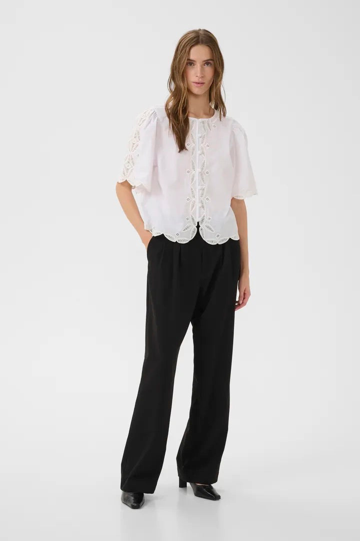 KBErlinda Cotton Blouse Bright White