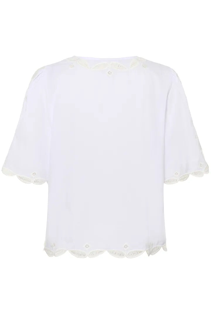 KBErlinda Cotton Blouse Bright White