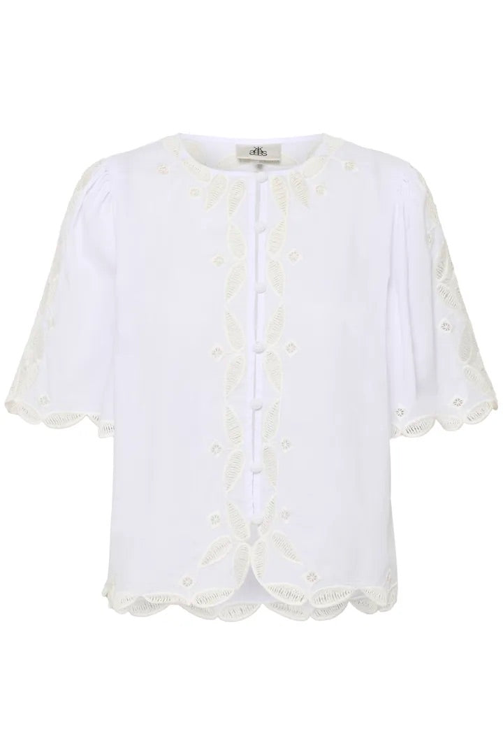 KBErlinda Cotton Blouse Bright White