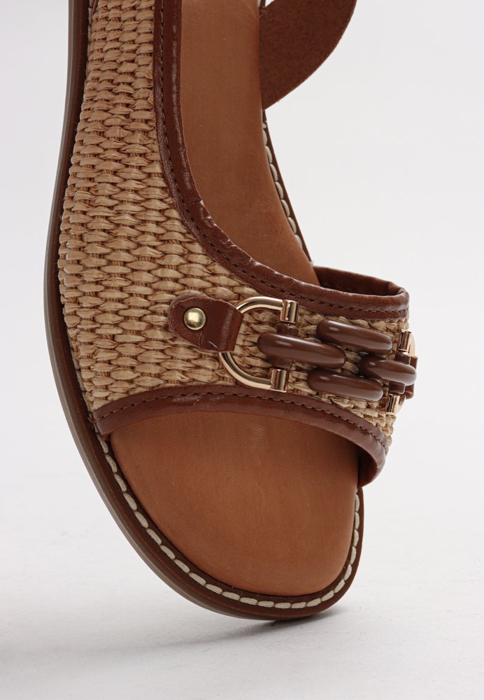Arcelia Woven Sandal Tan
