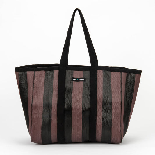 Raf & Grace Large Recycled Large Shopper Fig Brown/Black