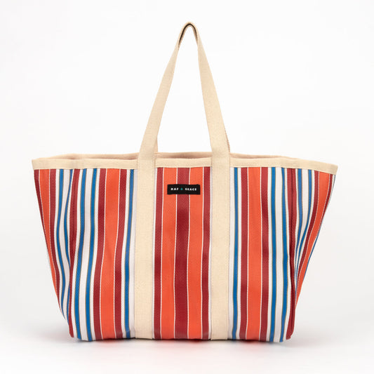 Raf & Grace Large Recycled Large Shopper Orange/Red