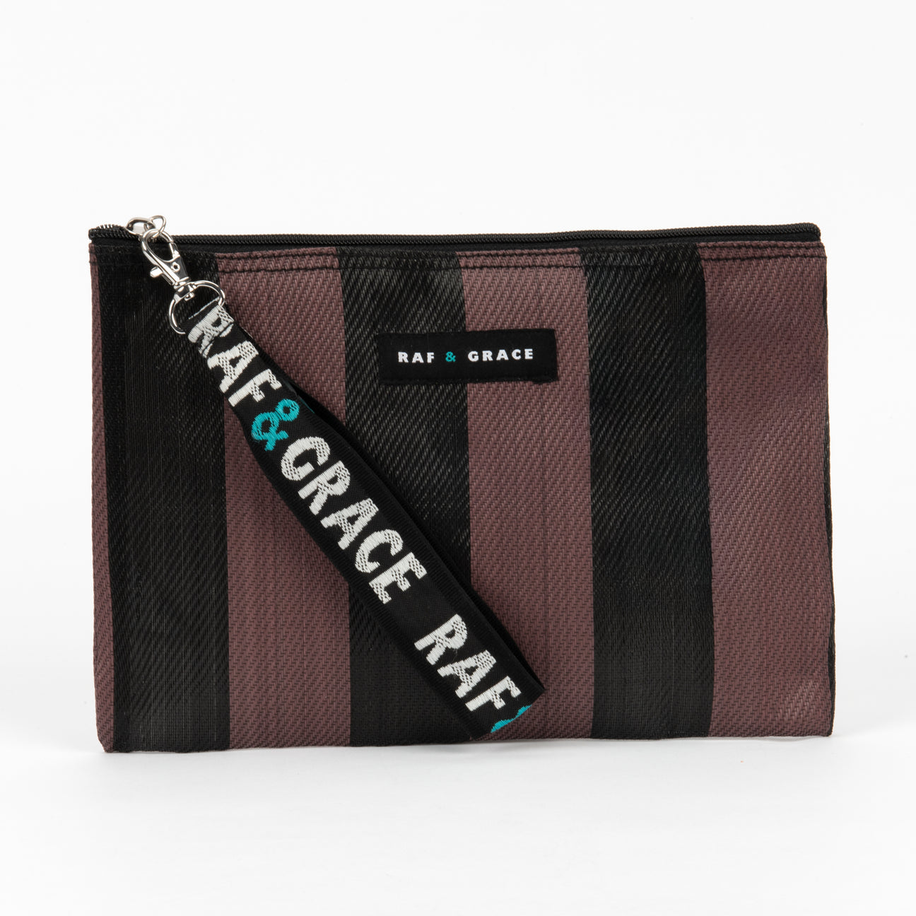 Striped Small Recycled Plastic Pouch