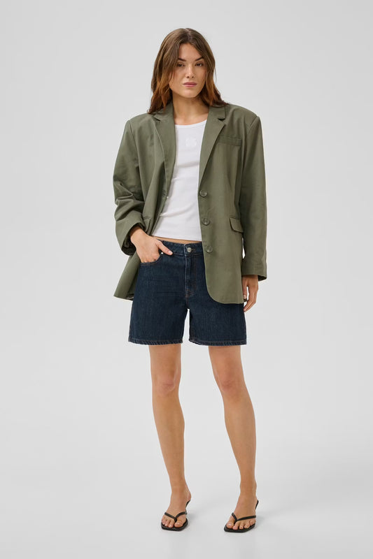 LucyMW Denim Shorts Dark Blue