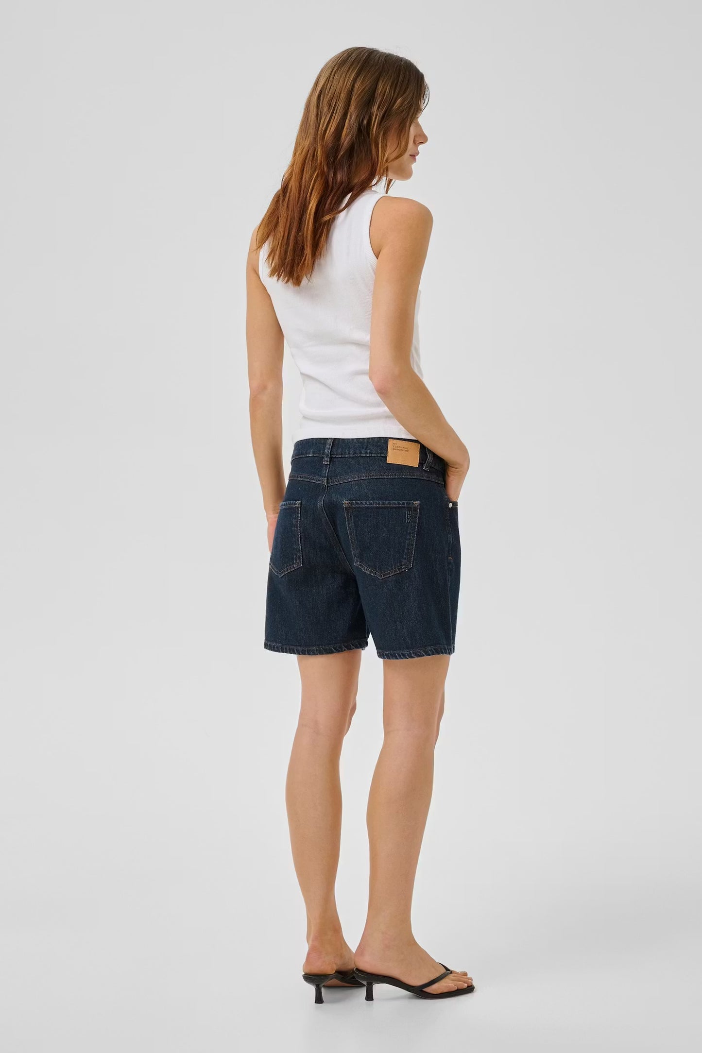 LucyMW Denim Shorts Dark Blue