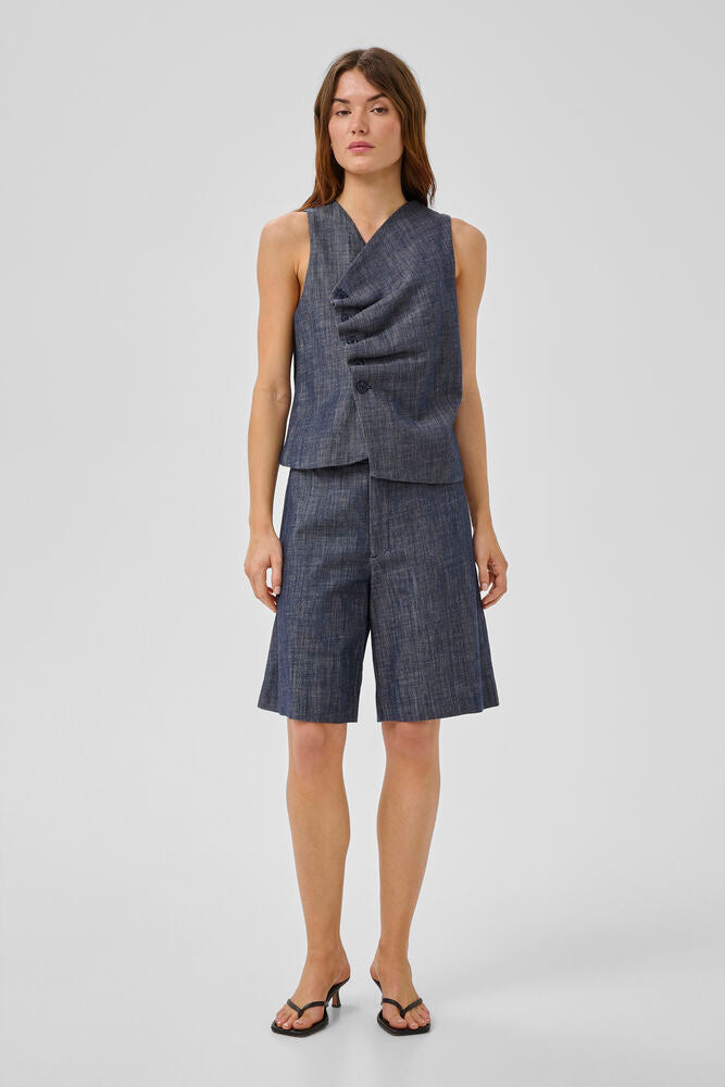 MWDazzie City Shorts Dark Blue Wash