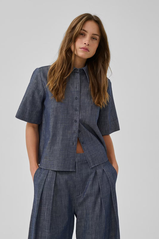 MWDazzie Shirt Dark Blue Wash