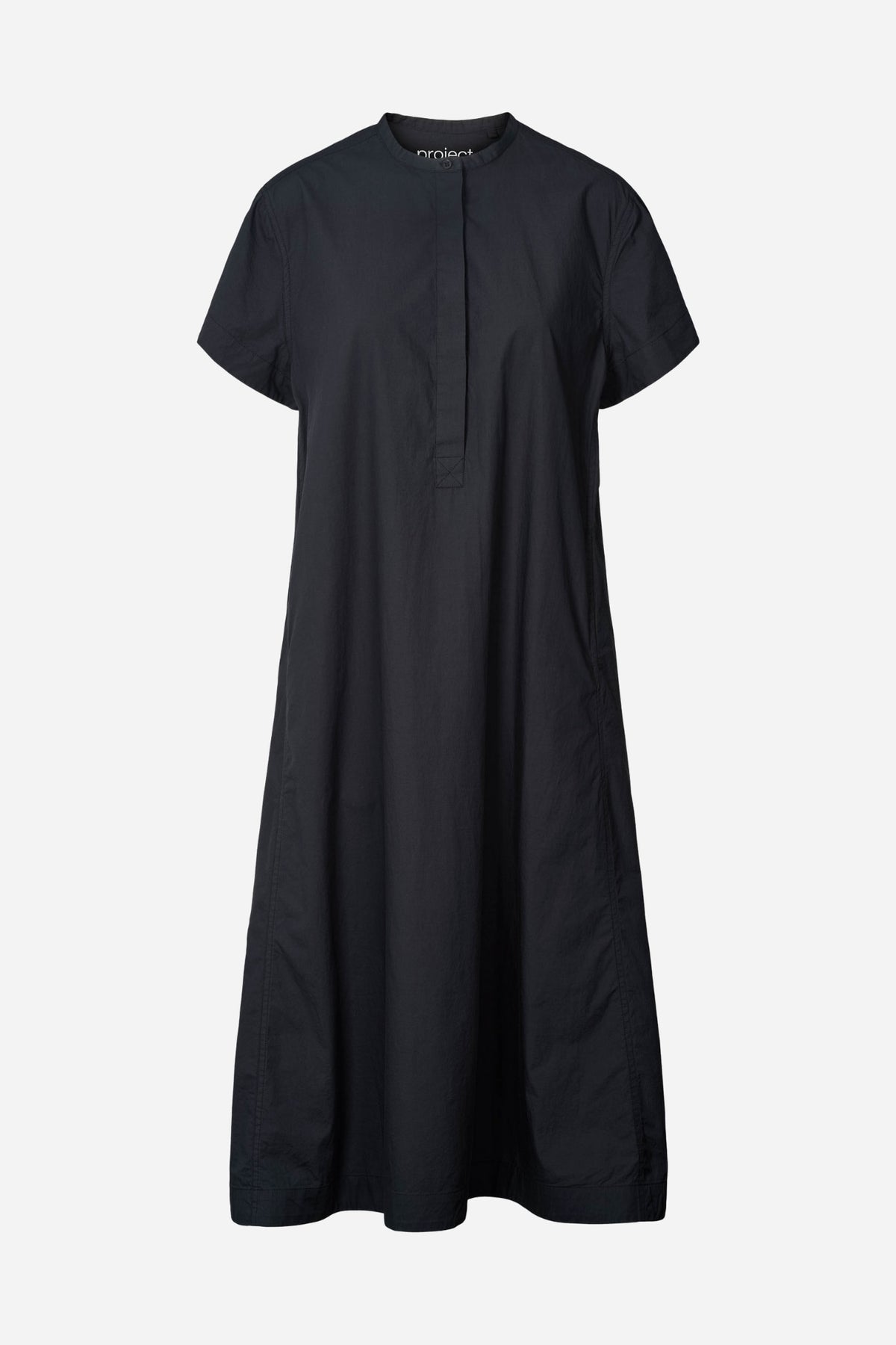 Harietta Organic Cotton Long Dress Black