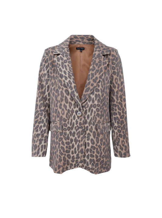 BCAlice Leopard Print Blazer