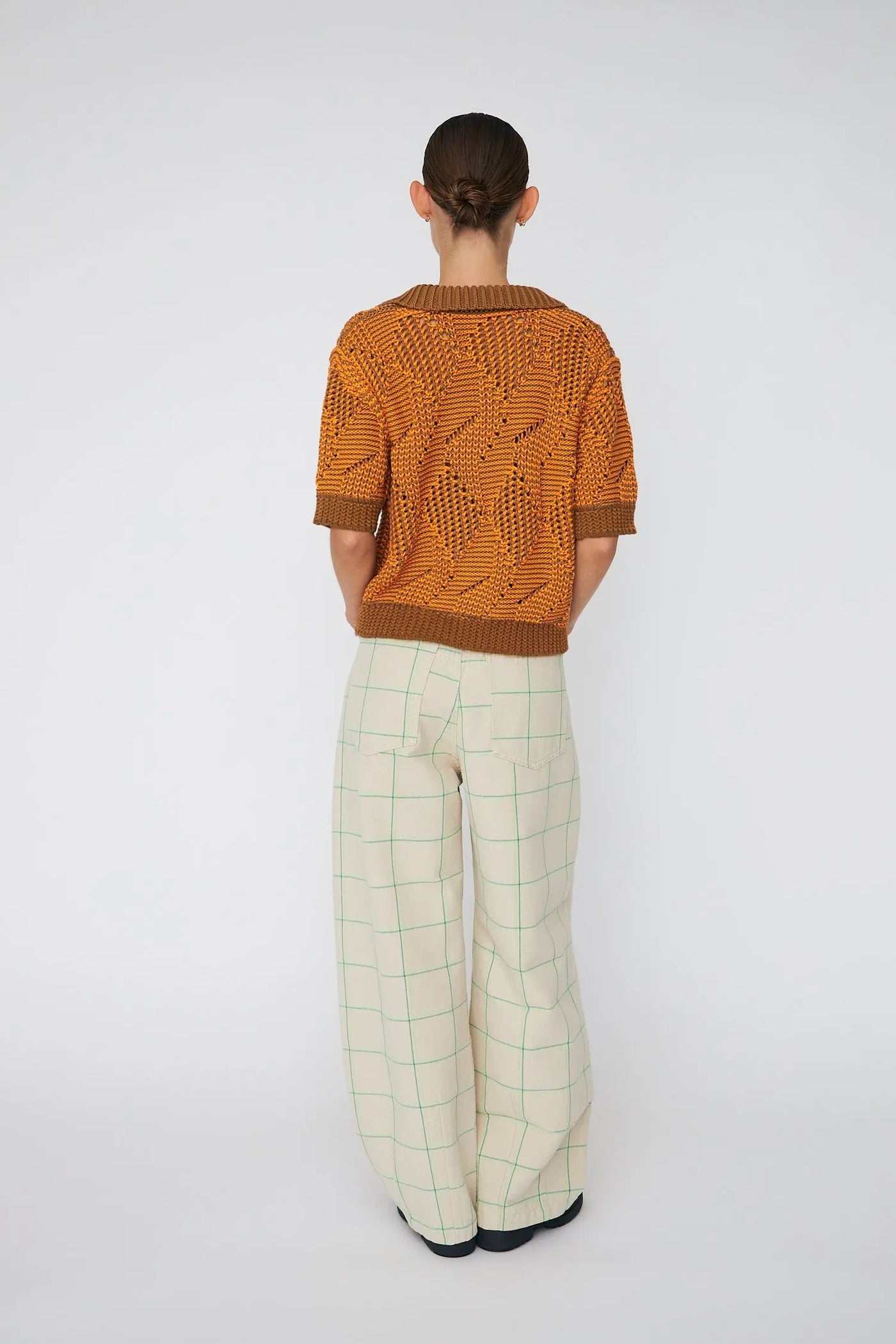 Cotton Knitted Polo Top