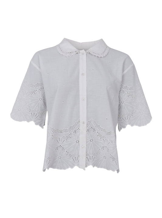 BCAgneta Lace Blouse White