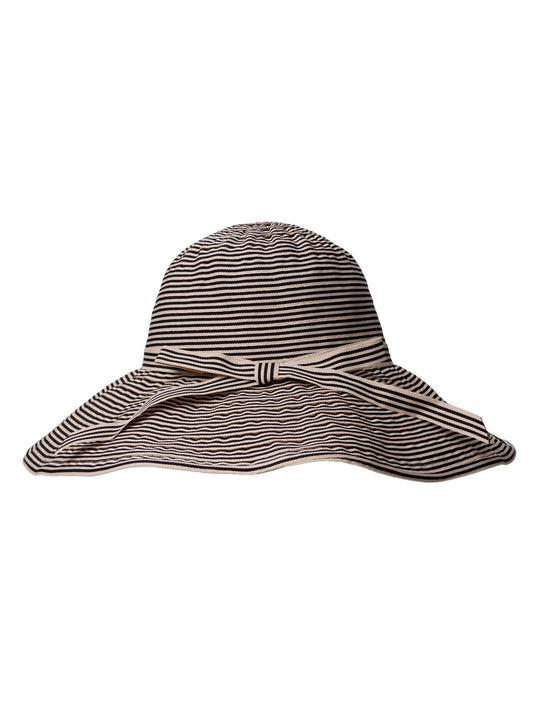 BCJannie Ribbon Hat Black Stripe