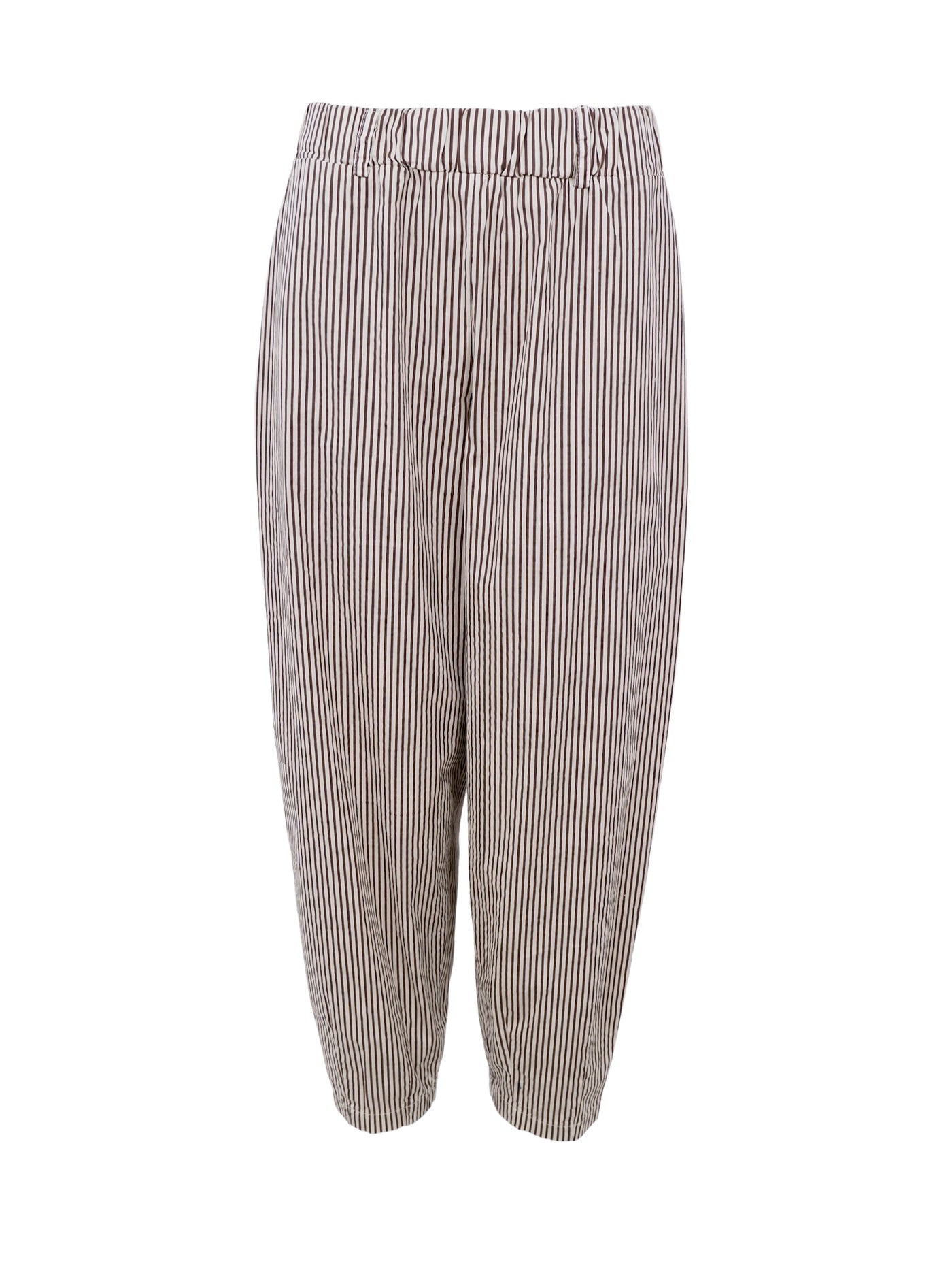 BCAlly Striped Cotton Barrel Trouser