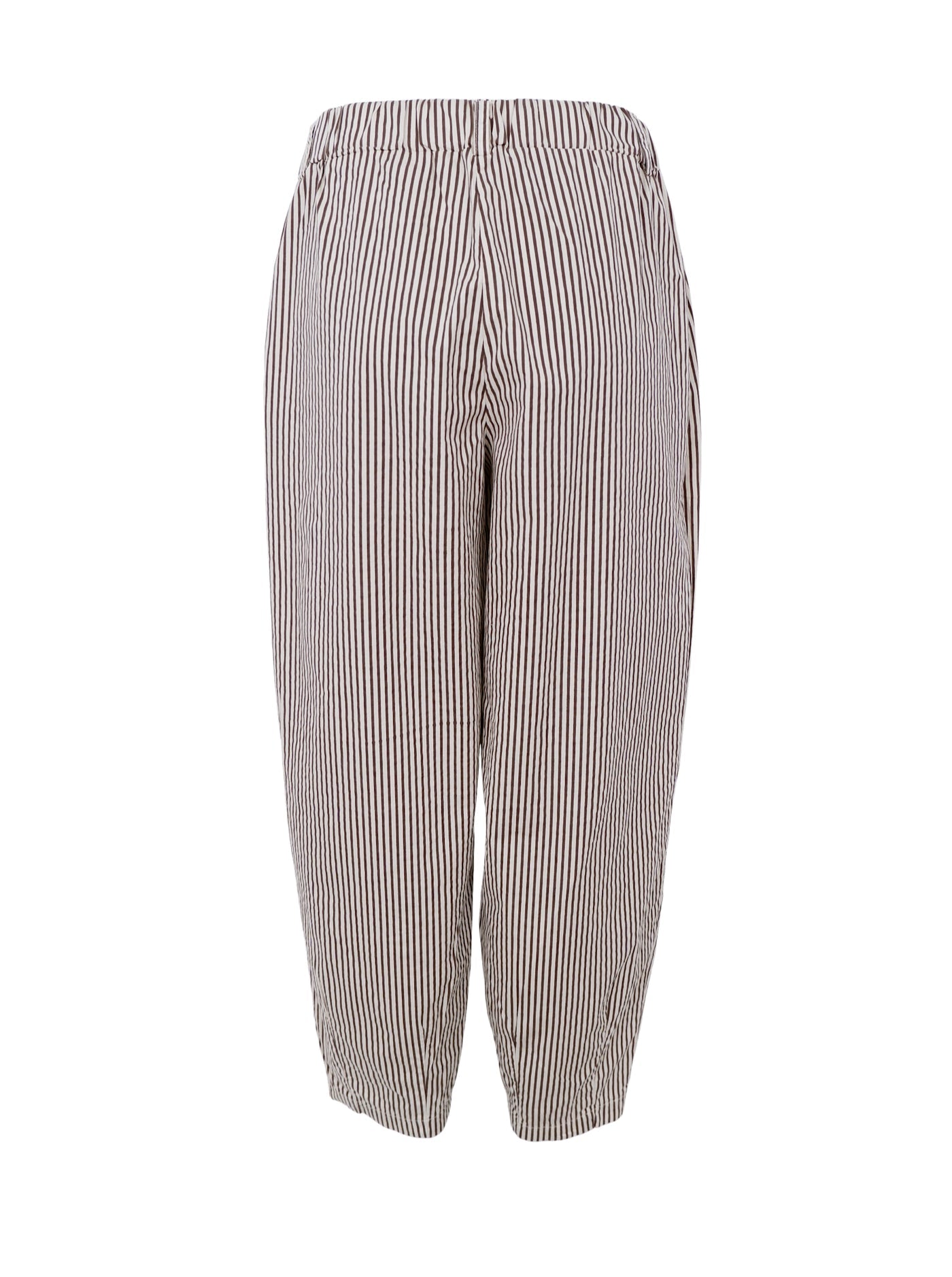 BCAlly Striped Cotton Barrel Trouser