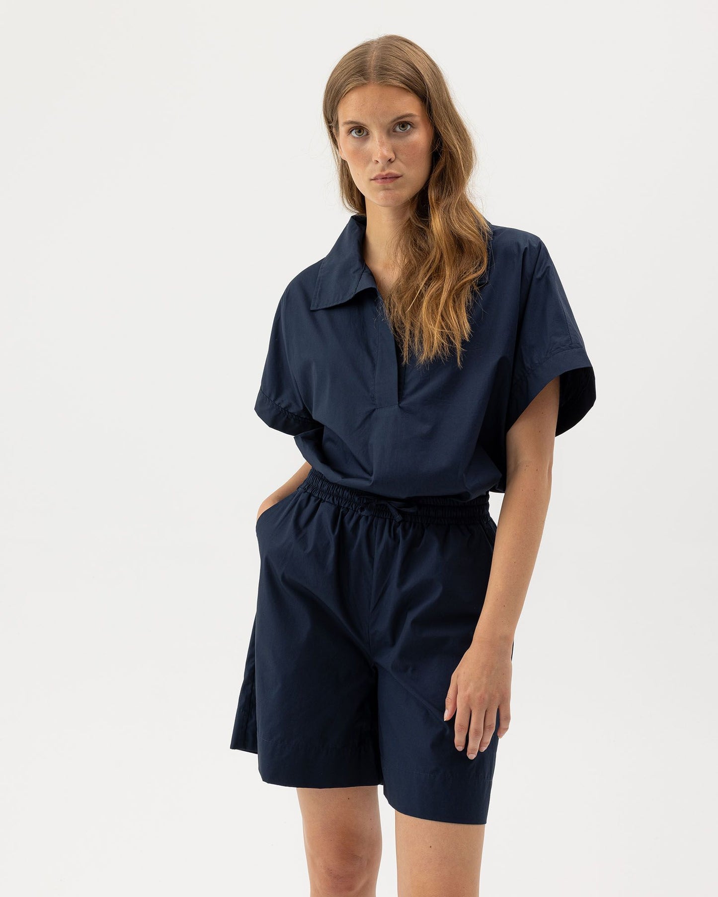Marie Woven Cotton Shorts