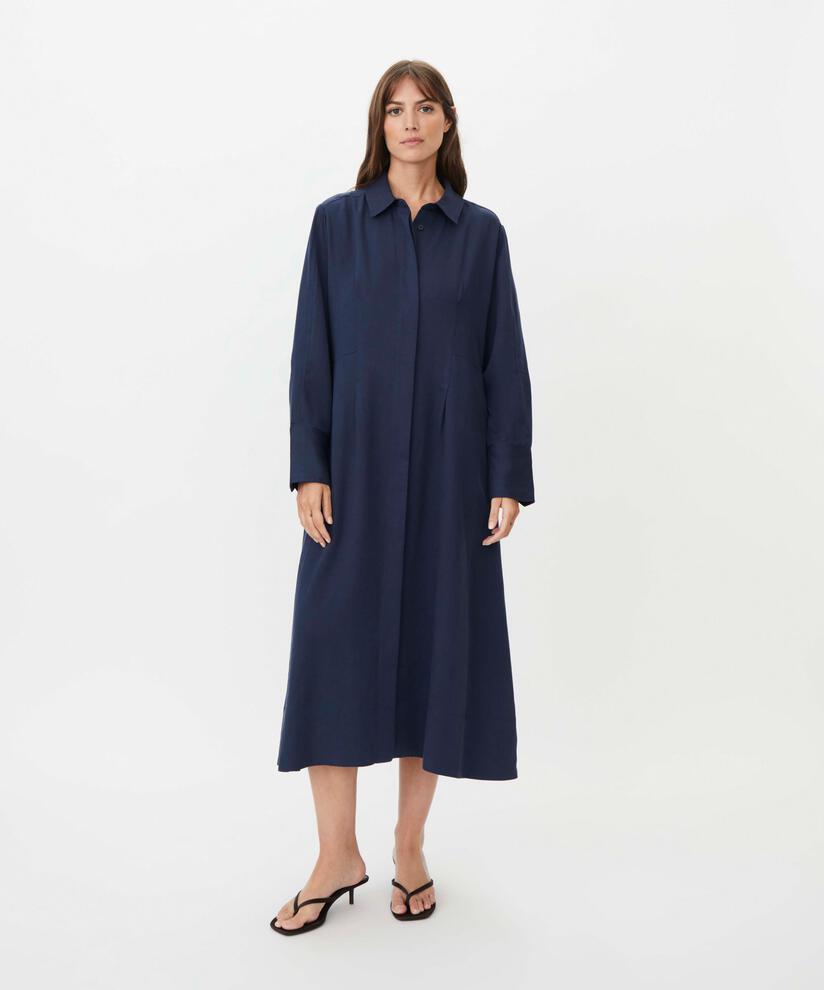 MaNysandra Shirt Dress Navy