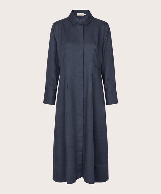 MaNysandra Shirt Dress Navy