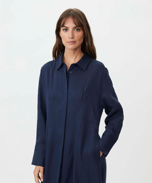 MaNysandra Shirt Dress Navy