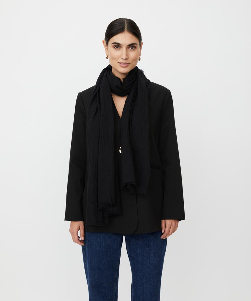 MaAva Cotton Scarf Black