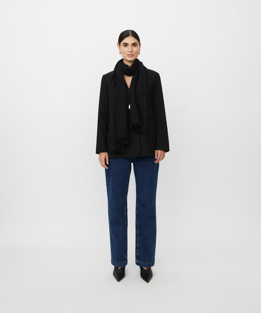 MaAva Cotton Scarf Black